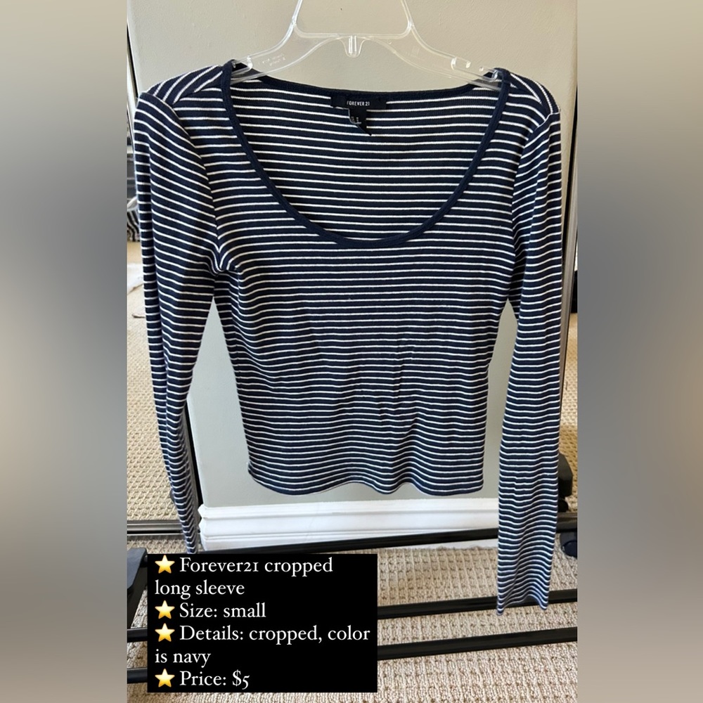 Forever21 cropped long sleeve